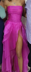 Prom Dresses For Sale, Hot Pink Simple evening dresses long prom dress