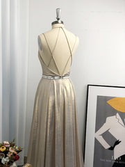 Long Dress, A-line Halter Ruffles Floor-Length Dress
