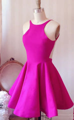 Wedding Photography, Short Hot Pink Prom Dresses, Short Hot Pink Formal Homecoming Dresses