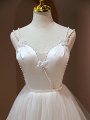 Bridesmaid Dress Peach, Short Light Champagne Prom Dresses, Light Champagne Short Formal Homecoming Dresses