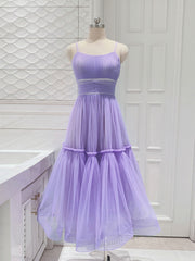 Party Dresses For Babies, Simple purple short prom dress, purple homecoming dress