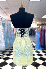 Bridesmaids Dress Blue, Strapless Lavender Lace Tulip Mini Dress